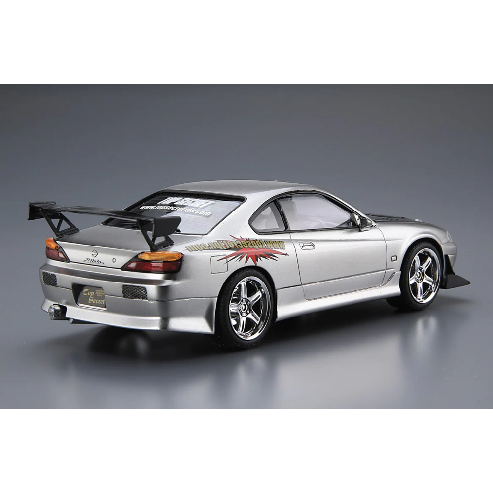 Aoshima: 1/24 Top Secret S15 SILVIA '99 (Nissan) Scale Model Kit #24 - Bards & Cards