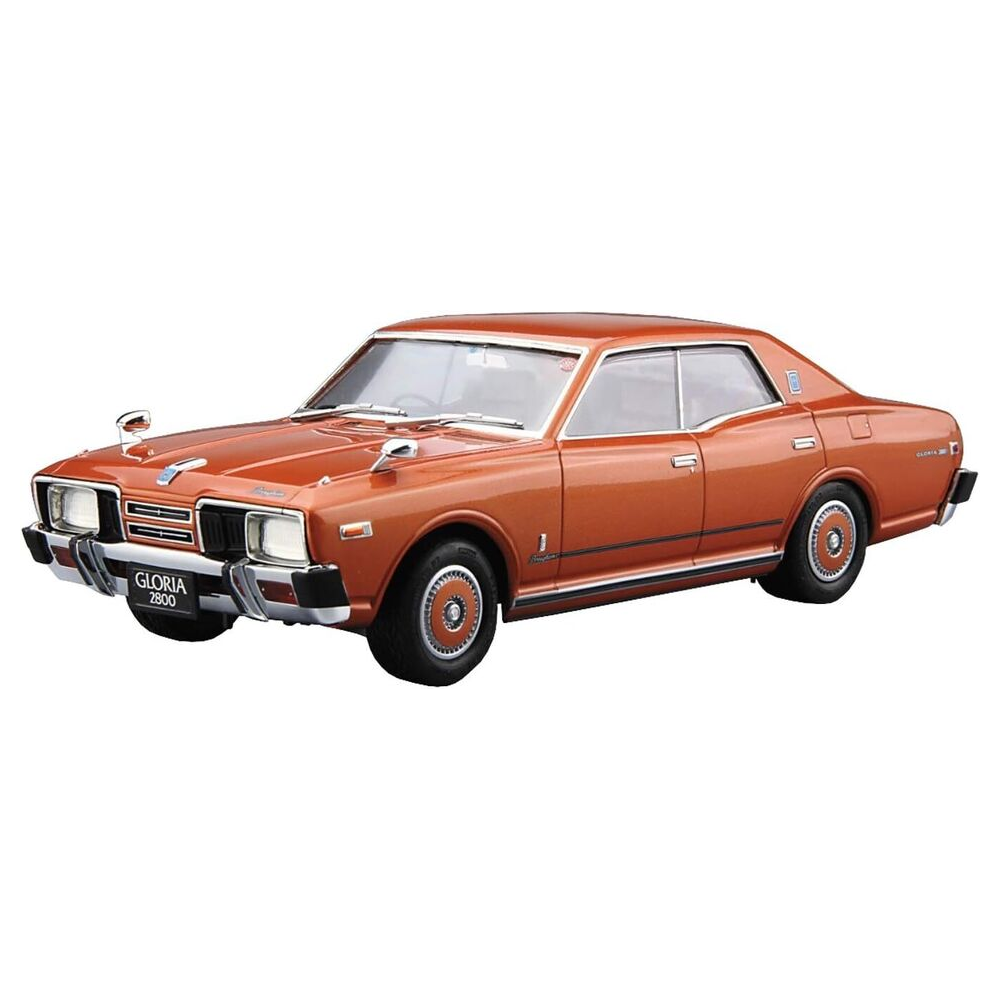 Aoshima: 1/24 Nissan P332 Cedri/Gloria 4HT 280E Brougham '78 Scale Model Kit #53 - 0