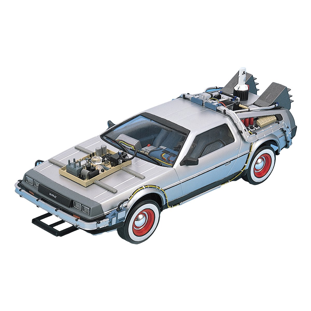 Aoshima: 1/24 Back To The Future Delorean From Part III & Railroad Ver. Scale Model Kit #BT-03 - 0