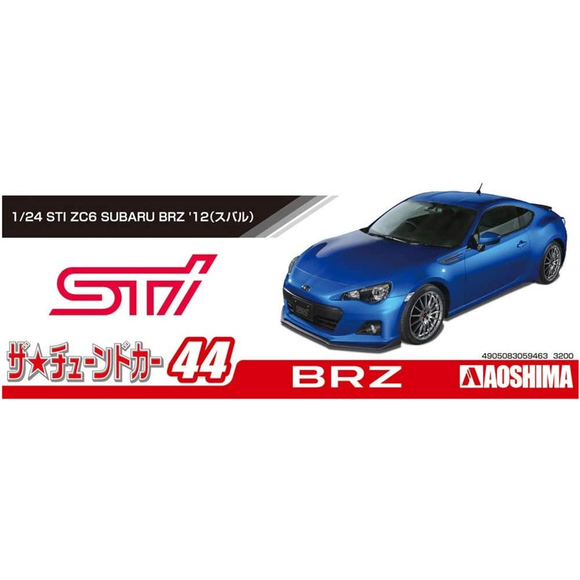 Aoshima: Subaru (2012) STI ZC6 BRZ 1/24 Scale Model Kit #44 - Bards & Cards