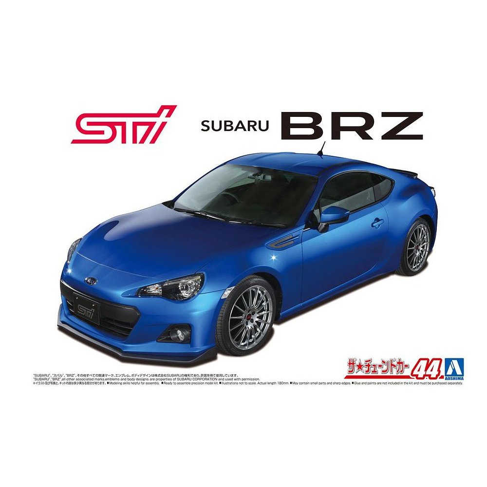 Aoshima: Subaru (2012) STI ZC6 BRZ 1/24 Scale Model Kit #44