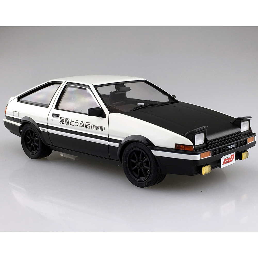 Aoshima: Initial D - Takumi Fujiwara's AE86 Trueno (Project D Ver.) 1/24 Scale Model Kit - 0