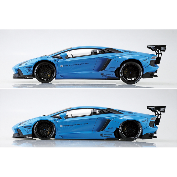 Aoshima: 1/24 LB-Works Lamborghini Aventador Ver. 1 Scale Model Kit #17 - Bards & Cards