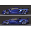 Aoshima: 1/24 LB-Works Liberty Walk Lamborghini Aventador (Ver. 2) Scale Model Kit #18 - Bards & Cards