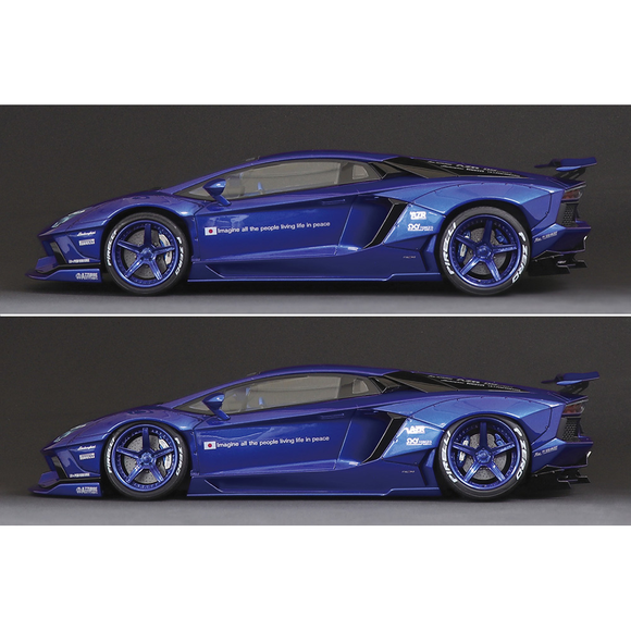 Aoshima: 1/24 LB-Works Liberty Walk Lamborghini Aventador (Ver. 2) Scale Model Kit #18 - Bards & Cards