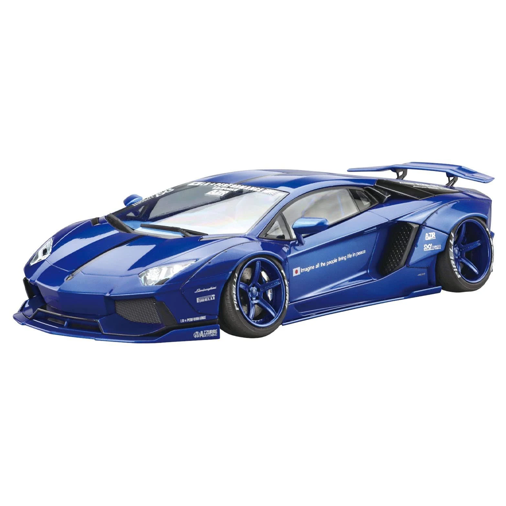 Aoshima: 1/24 LB-Works Liberty Walk Lamborghini Aventador (Ver. 2) Scale Model Kit #18