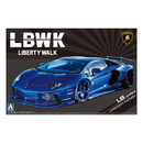 Aoshima: 1/24 LB-Works Liberty Walk Lamborghini Aventador (Ver. 2) Scale Model Kit #18 - Bards & Cards