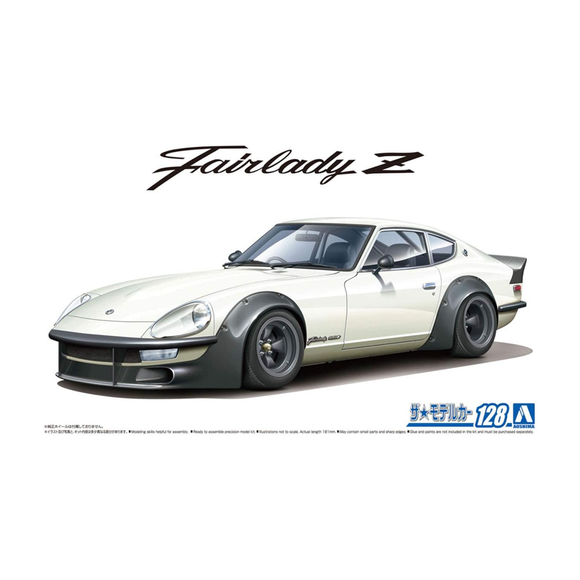 Aoshima: 1/24 NISSAN S30 Fairlady Z AERO CUSTOM Ver. 2 '75 Scale Model Kit #128 - Bards & Cards