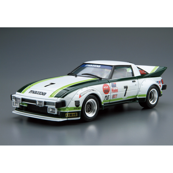 Aoshima: 1/24 MAZDA SA22C RX-7 Daytona '79 Scale Model Kit #22 - Bards & Cards