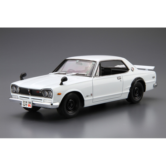 Aoshima: 1/24 Nissan KPGC10 Skyline HT2000GT-R Scale Model Kit #26 - Bards & Cards