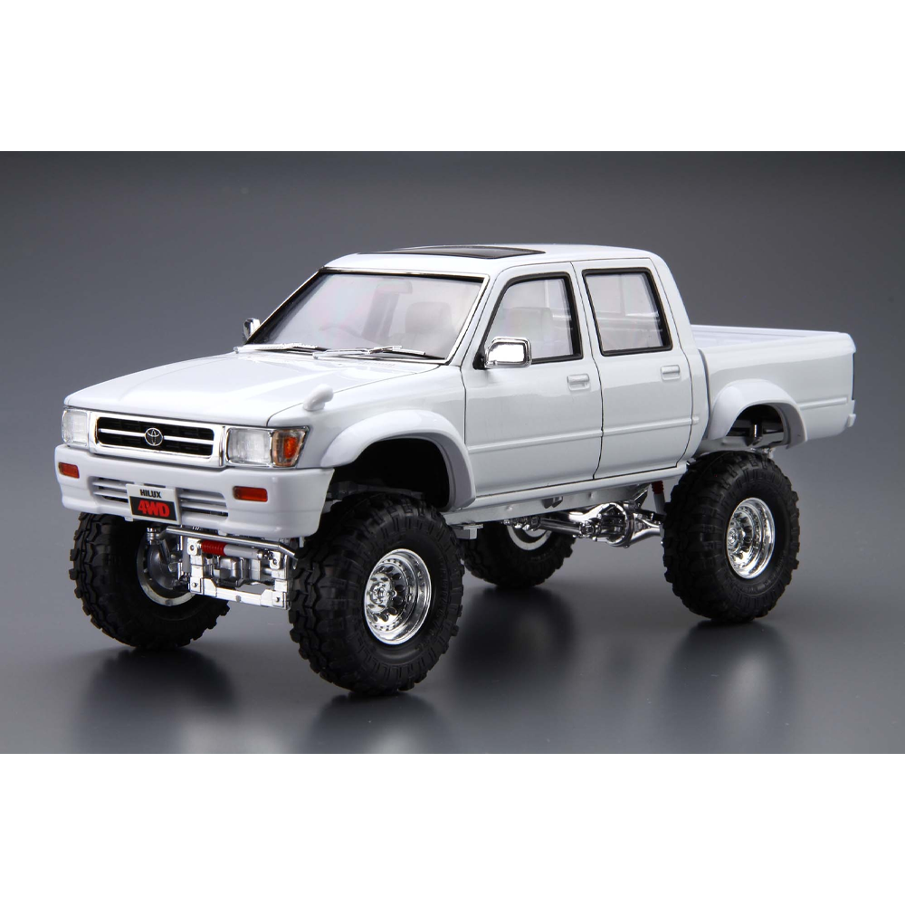 Aoshima: 1/24 LN107 HILUX Pickup Double Cab Lift-Up '94 (Toyota) Scale Model Kit #05 - Bards & Cards