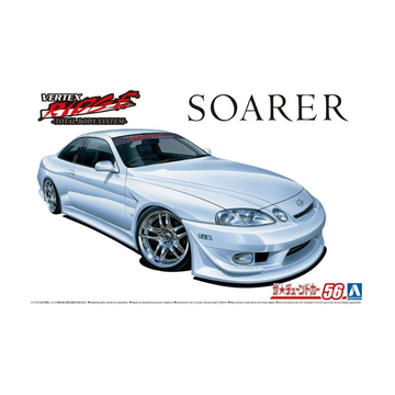 Aoshima: 1/24 VERTEX JZZ30 SOARER '96 (TOYOTA) Scale Model Kit #56 - Bards & Cards