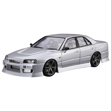 Aoshima: 1/24 URAS ER34 SKYLINE 25GT-T '01 (NISSAN) Scale Model Kit #20 - Bards & Cards