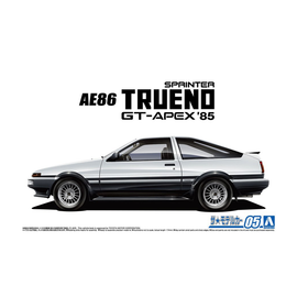 Aoshima: 1/24 Toyota AE86 Sprinter Trueno GT-APEX '85 Scale Model Kit #05 - Bards & Cards