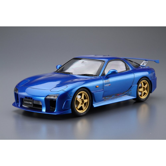Aoshima: Mazda (1999) Mazdaspeed FD3S RX-7 A-SPEC GT-C 1/24 Scale Model Kit #27 - Bards & Cards