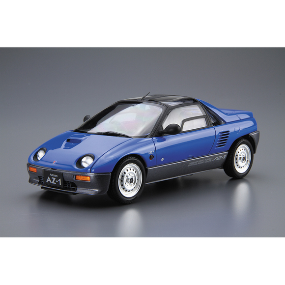 Aoshima: 1/24 Mazdaspeed PG6SA AZ-1 '92 (Mazda Blue) Scale Model Kit #38 - Bards & Cards