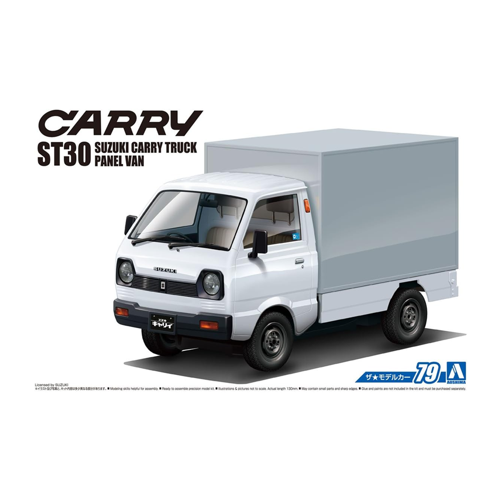 Aoshima: 1/24 SUZUKI ST30 CARRY PANEL VAN '79 Scale Model Kit #79 - 0