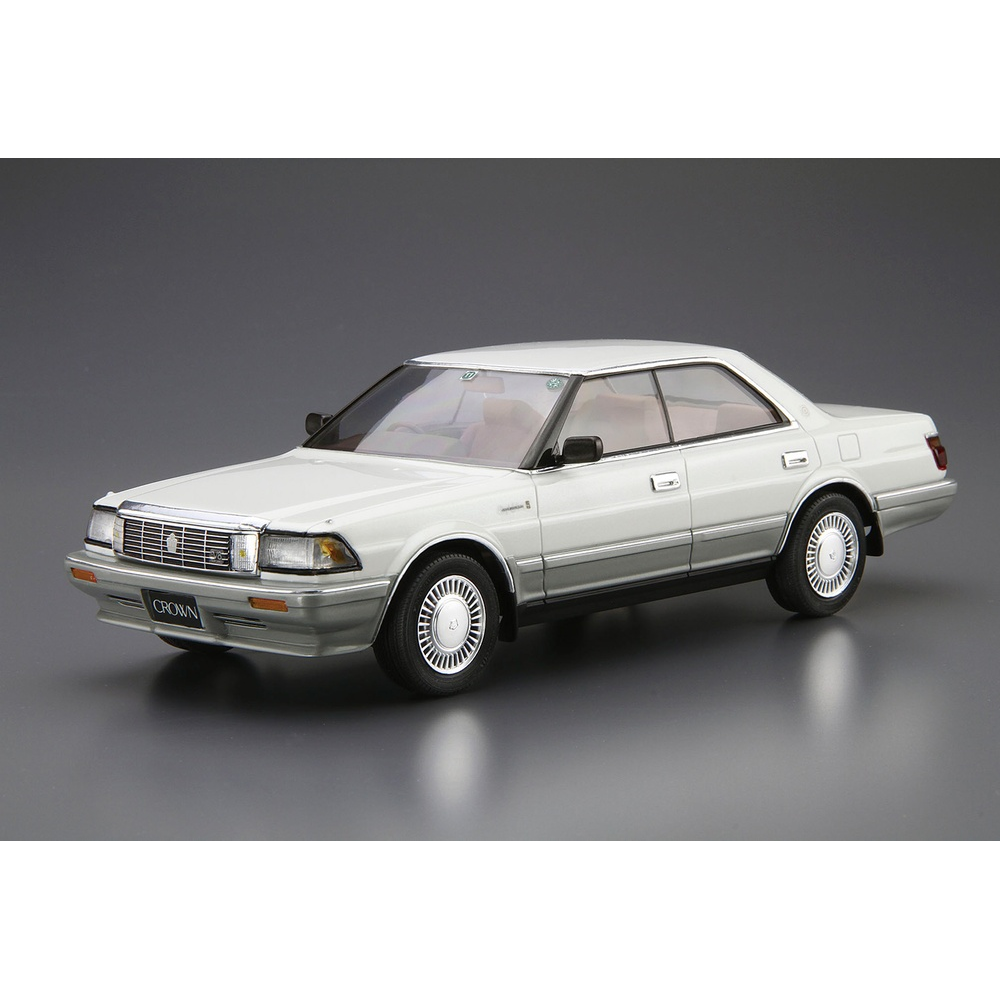 Aoshima: 1/24 Toyota UZS131 Crown Royalsaloon G '89 Scale Model Kit #87 - Bards & Cards