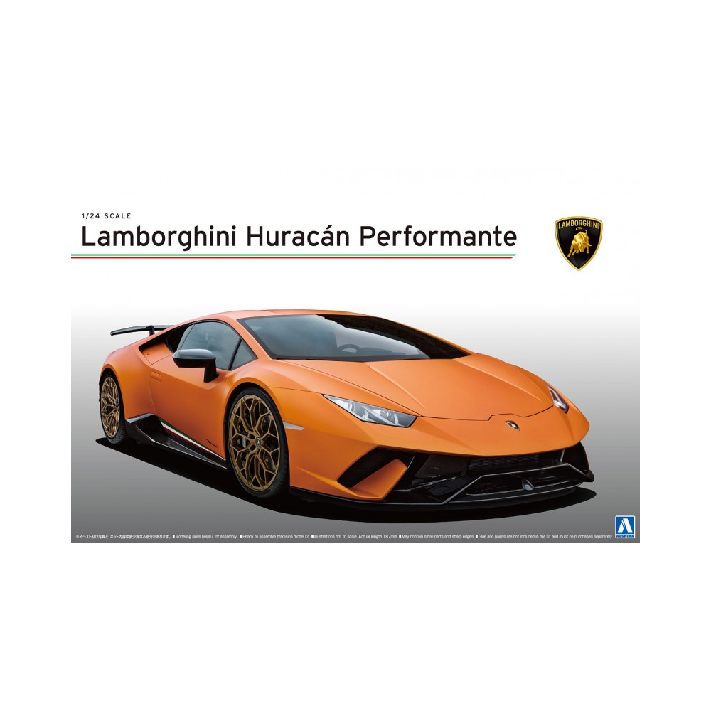 Aoshima: 1/24 ’17 Lamborghini Huracan Performante Scale Model Kit #13 - 0