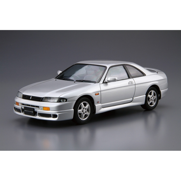 Aoshima: 1/24 NISSAN ECR33 SKYLINE GTS25T Type M '94 Scale Model Kit #94 - Bards & Cards