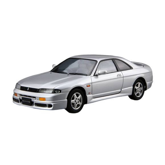Aoshima: 1/24 NISSAN ECR33 SKYLINE GTS25T Type M '94 Scale Model Kit #94 - Bards & Cards
