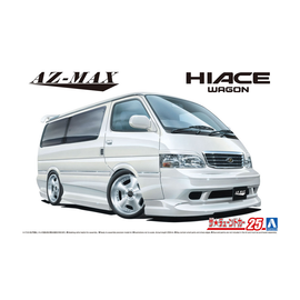 Aoshima: 1/24 AZ-MAX KZH100 Hiace Wagon '99 (Toyota) Scale Model Kit #25 - Bards & Cards