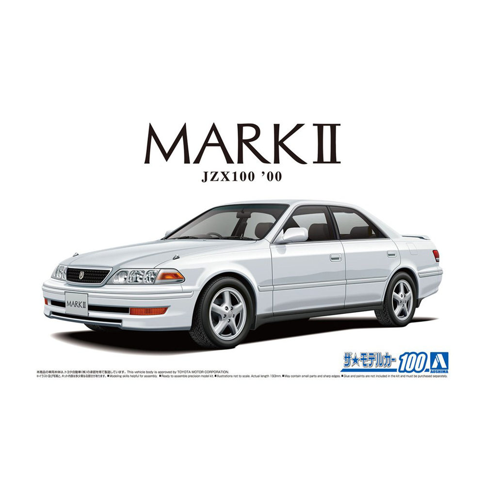 Aoshima: 1/24 TOYOTA JZX100 MARKII TOURER V '00 Scale Model Kit #100 - 0