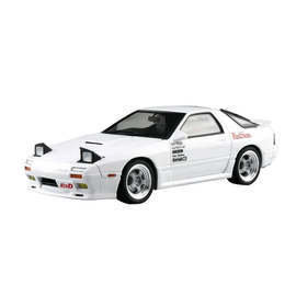 Aoshima: 1/24 Initial D - Takahashi Ryosuke FC3S RX-7 [Comics Vol. 5 Akina Battle Ver.] Scale Model Kit #2 - Bards & Cards
