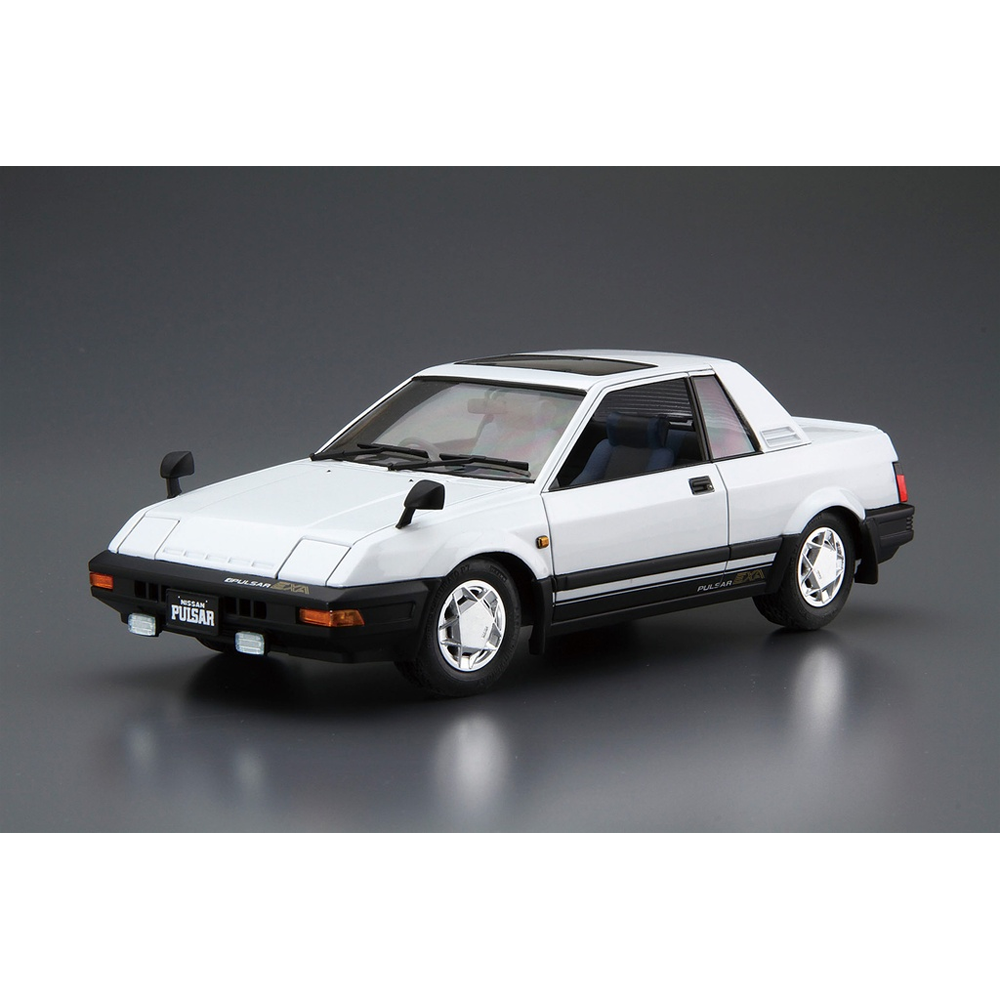 Aoshima: 1/24 Nissan HN12 Pulsar EXA '83 Scale Model Kit #83 - Bards & Cards