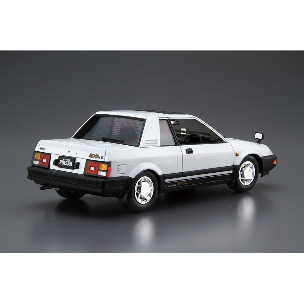 Aoshima: 1/24 Nissan HN12 Pulsar EXA '83 Scale Model Kit #83 - Bards & Cards