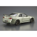 Aoshima: 1/24 Nissan BNR34 Skyline GT-R V-SpecII Nur. '02 Scale Model Kit #134 - Bards & Cards