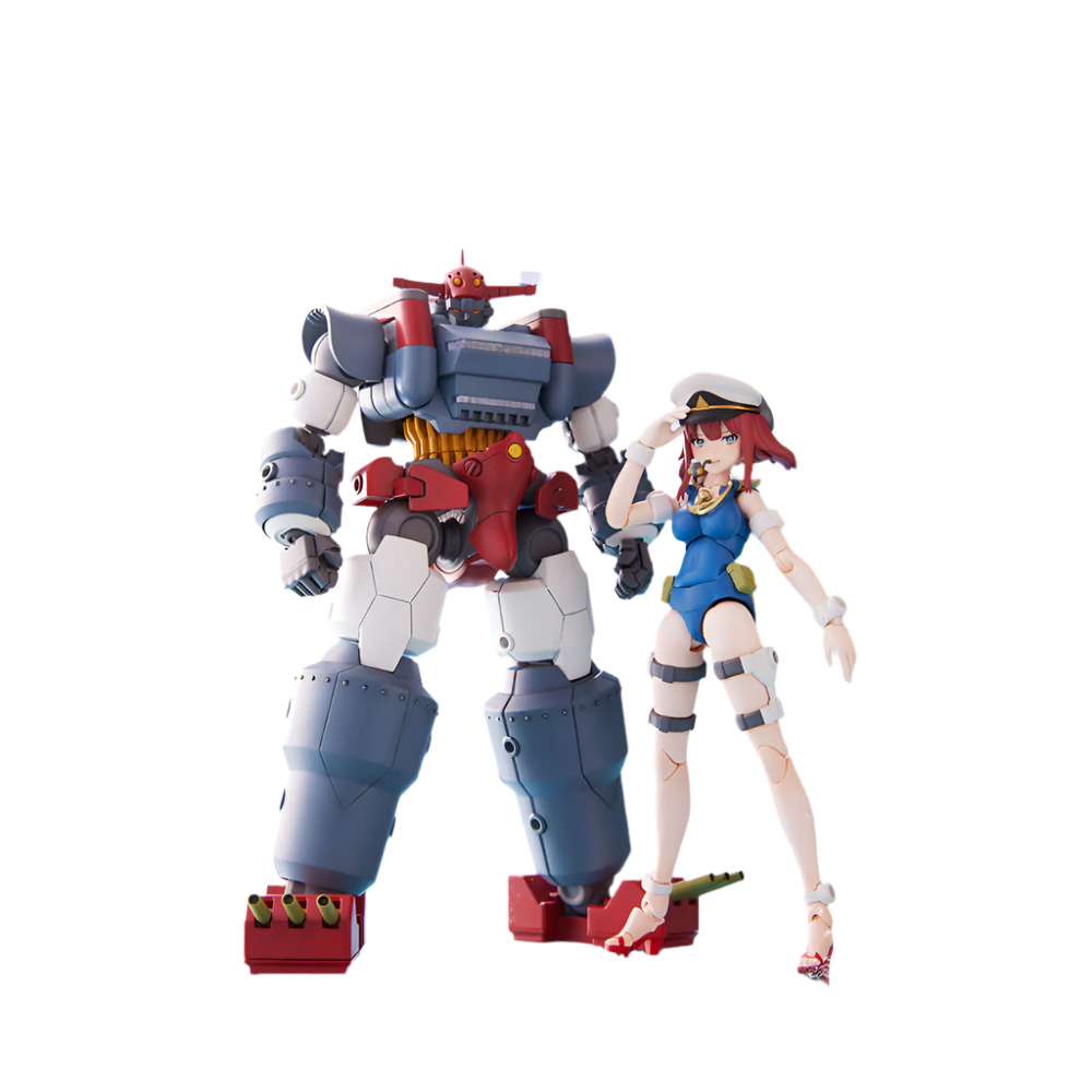 Aoshima: Gattai Robot Musashi - ACKS GR-03 Musashi and Nagisa Jinguji Model Kit Set Scale Model Kit