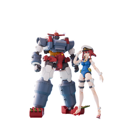 Aoshima: Gattai Robot Musashi - ACKS GR-03 Musashi and Nagisa Jinguji Model Kit Set Scale Model Kit - Bards & Cards
