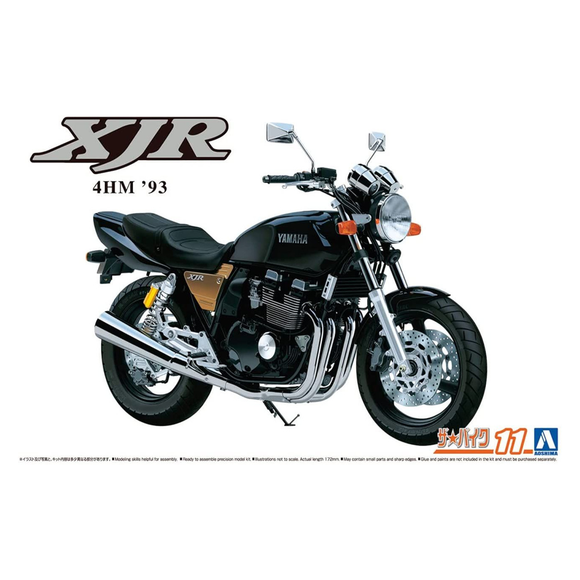 Aoshima: 1/12 Yamaha 4HM XJR400 '93 Scale Model Kit #11 - Bards & Cards