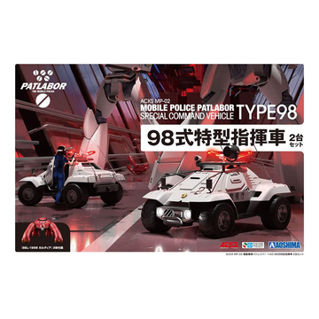 Aoshima: 1/43 Mobile Police Patlabor Type 98 Commnad Vehicle Set of 2 Scale Model Kit - Bards & Cards