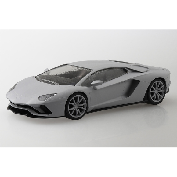 Aoshima: 1/32 The Snap Kit Lamborghini Aventador S (Pearl White) Scale Model Kit #12-A - Bards & Cards