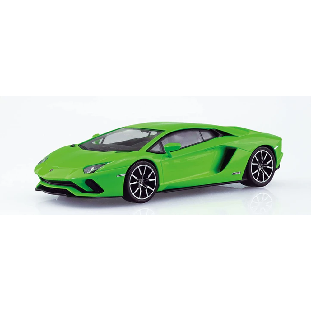 Aoshima: 1/32 The Snap Kit Lamborghini Aventador S (Pearl Green) Scale Model Kit #12-D