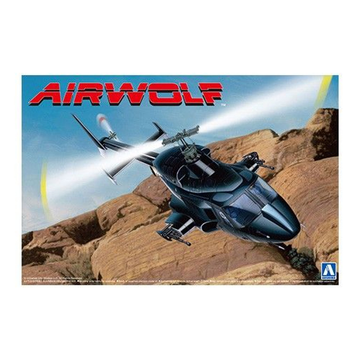 Aoshima: 1/48 Airwolf Clear Body Ver. Scale Model Kit #AW-01 - Bards & Cards