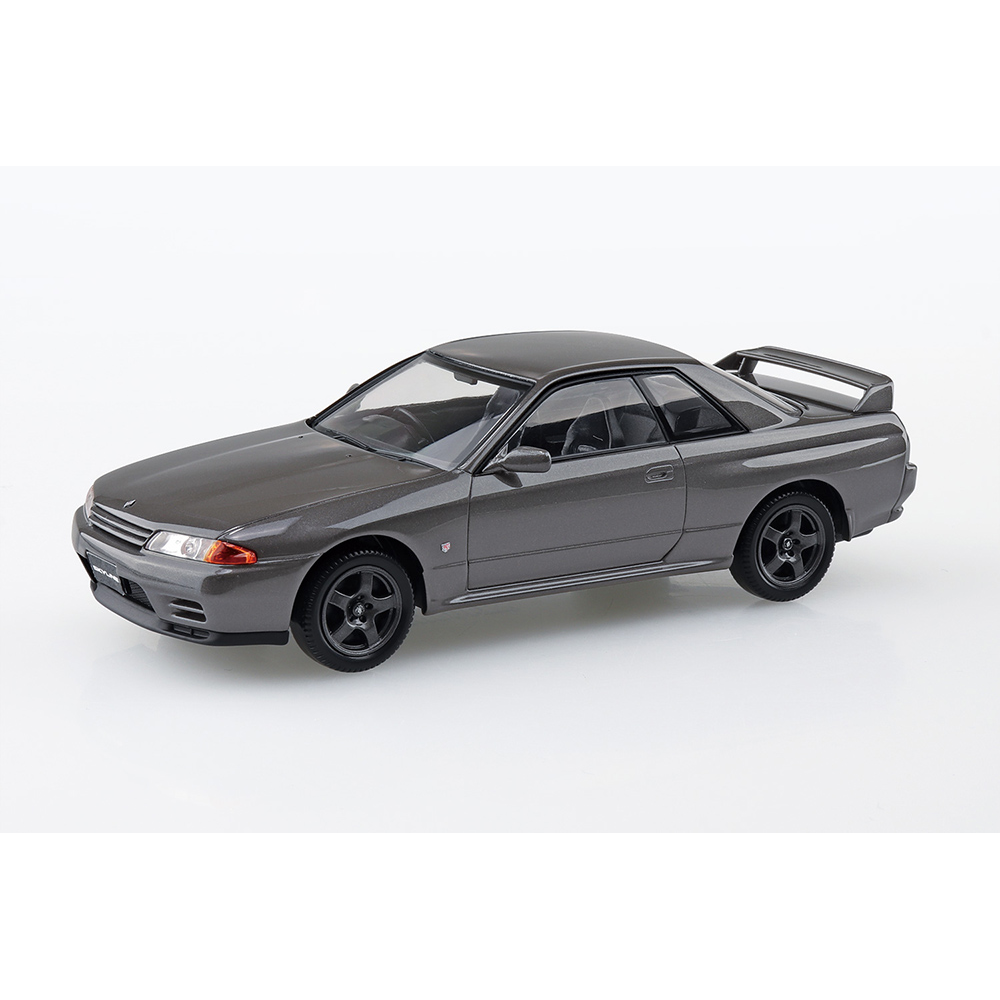 Aoshima: 1/32 The Snap Kit Nissan R32 Skyline GT-R (Gun-Gray Metallic) Scale Model Kit #14-A - 0