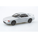 Aoshima: 1/32 The Snap Kit Nissan R32 Skyline GT-R (Crystal White) Scale Model Kit #14-B - Bards & Cards