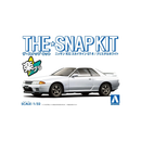 Aoshima: 1/32 The Snap Kit Nissan R32 Skyline GT-R (Crystal White) Scale Model Kit #14-B - Bards & Cards