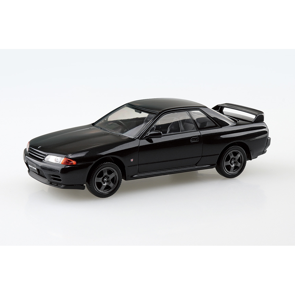 Aoshima: 1/32 The Snap Kit Nissan R32 Skyline GT-R (Black Pearl Metallic) Scale Model Kit #14-C