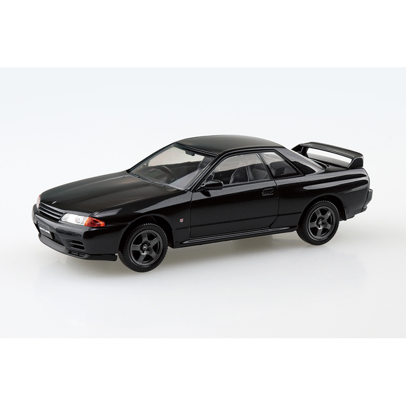 Aoshima: 1/32 The Snap Kit Nissan R32 Skyline GT-R (Black Pearl Metallic) Scale Model Kit #14-C - Bards & Cards