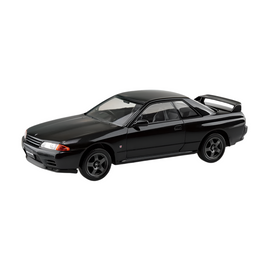 Aoshima: 1/32 The Snap Kit Nissan R32 Skyline GT-R (Black Pearl Metallic) Scale Model Kit #14-C - Bards & Cards