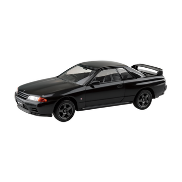 Aoshima: 1/32 The Snap Kit Nissan R32 Skyline GT-R (Black Pearl Metallic) Scale Model Kit #14-C - Bards & Cards