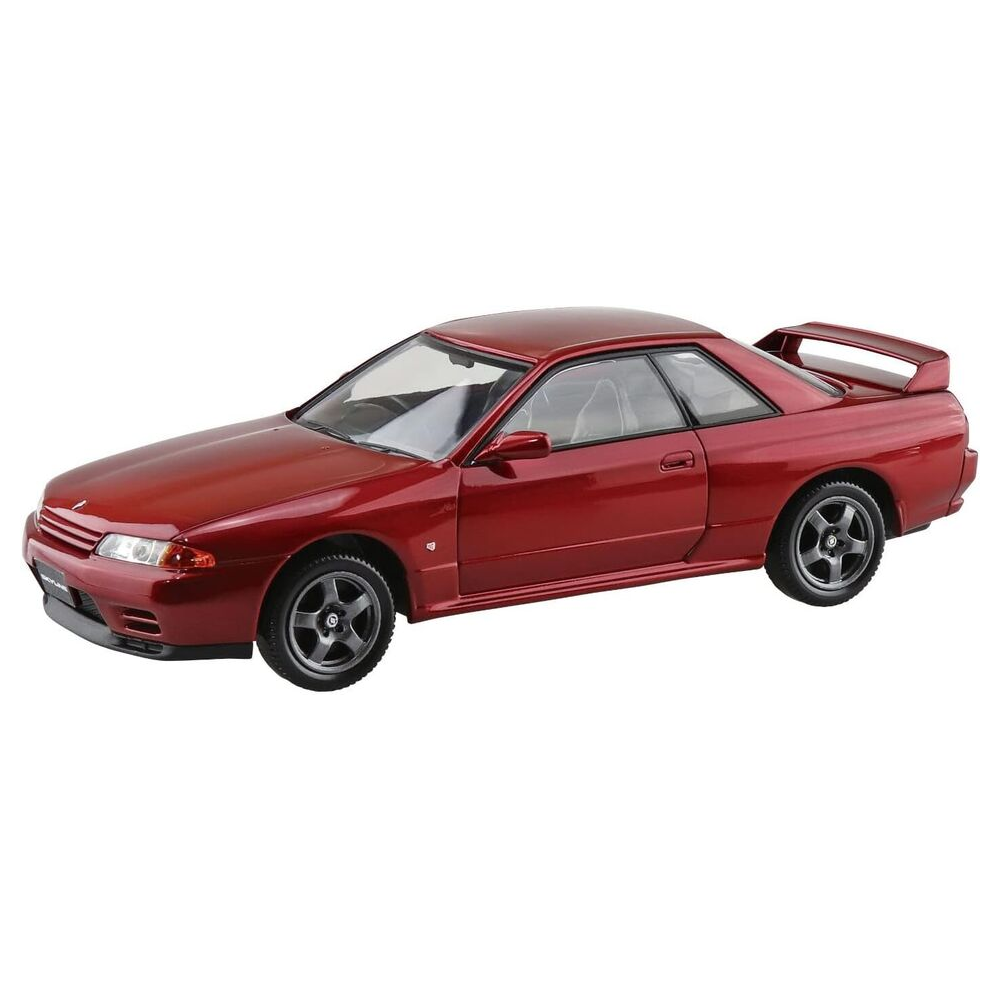 Aoshima: 1/32 The Snap KIt Nissan R32 Skyline GT-R (Red Pearl) Scale Model Kit #14-E - 0