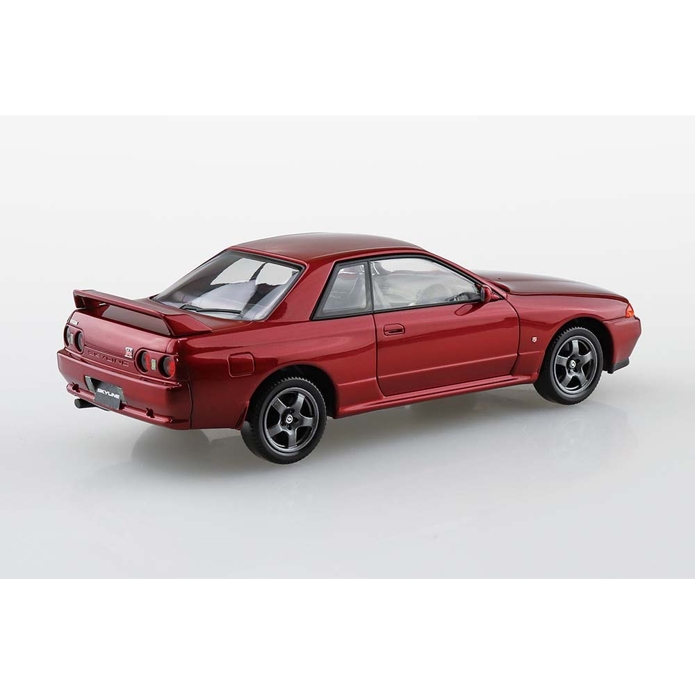 Aoshima: 1/32 The Snap KIt Nissan R32 Skyline GT-R (Red Pearl) Scale Model Kit #14-E