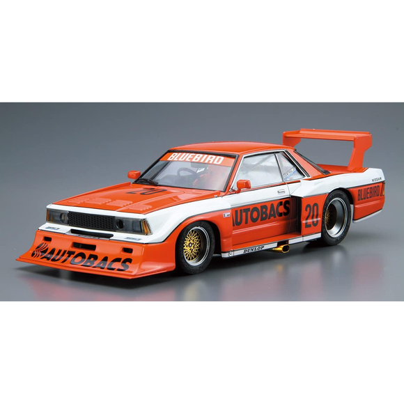 Aoshima: 1/24 NISSAN KY910 BLUEBIRD SUPER SILHOUETTE '83 Scale Model Kit #24 - Bards & Cards