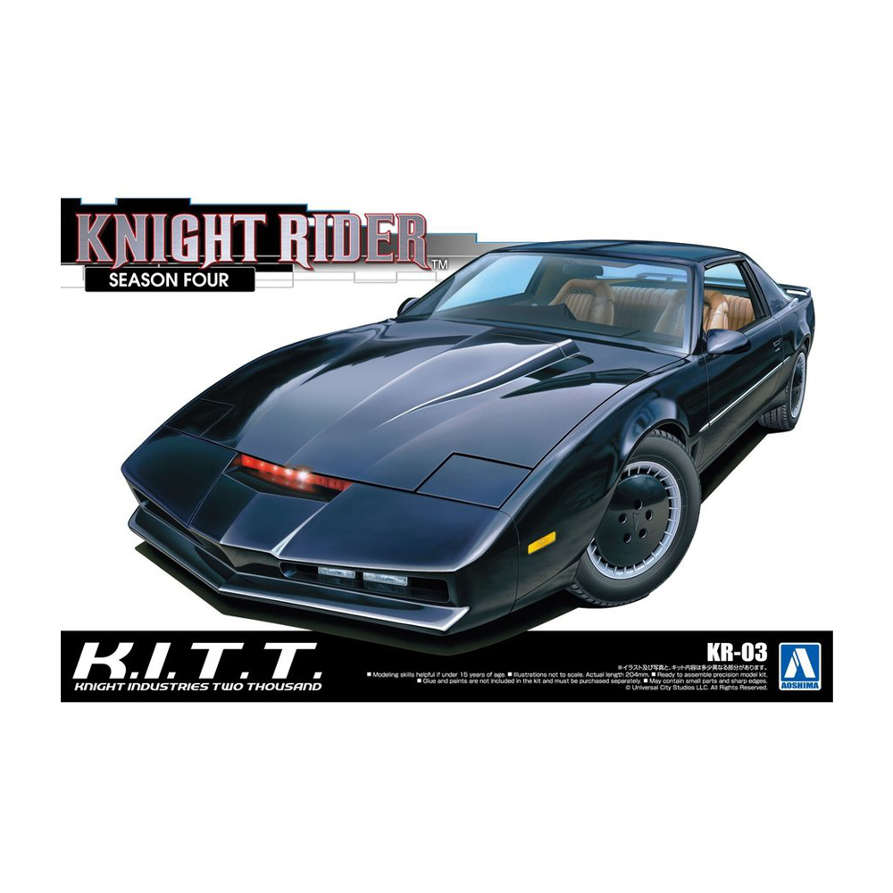 Aoshima: 1/24 KNIGHT RIDER KNIGHT 2000 K.I.T.T. SEASON IV Scale Model Kit KR-03 - 0