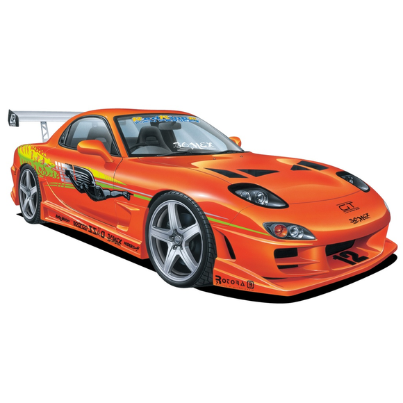 Aoshima: 1/24 BOMEX FD3S RX-7 '99 (MAZDA) Scale Model Kit #74 - Bards & Cards